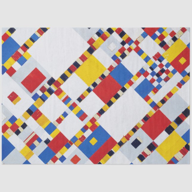 Papel De Seda Victory Boogie Woogie, Mondrian (Frente )