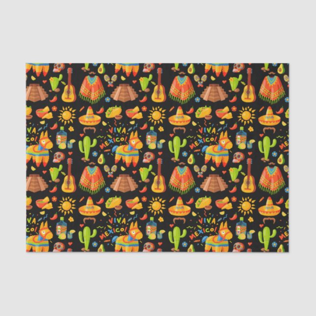 Papel De Seda Vida Mexicana (Frente )