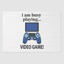 Papel De Seda Vídeo Jogo Estou Ocupado Jogando Vídeo Jogo