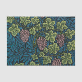 Papel De Seda Vides com cachos de uvas rosadas