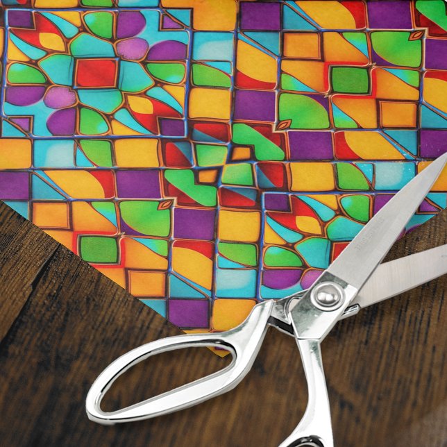 Papel De Seda Vidro estendido - Descamação das cores brilhantes (Criador carregado)