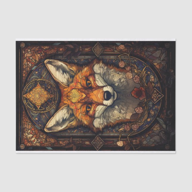 Papel De Seda Vidro Vermelho Fox 2 (Frente )