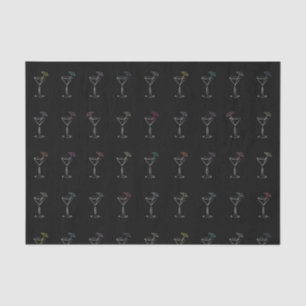 Papel De Seda Vidros de néon legal impressionantes de Martini