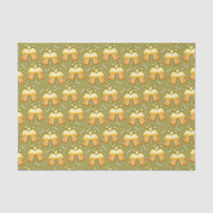 Papel De Seda Vidros do teste padrão da cerveja