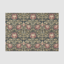 Papel De Seda Vinatage Victorian Inspired Floral Damask Pattern