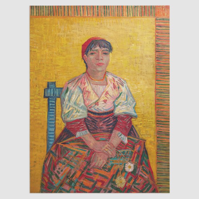 Papel De Seda Vincent Van Gogh - A Mulher Italiana (Criador carregado)
