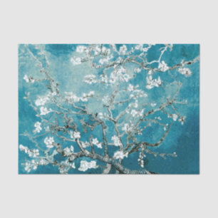 Papel De Seda Vincent Van Gogh Almond Blossoms Soft Teal