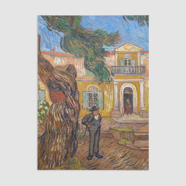 Papel De Seda Vincent Van Gogh - Asilo de Santo-Paul em Santo-Re (Criador carregado)