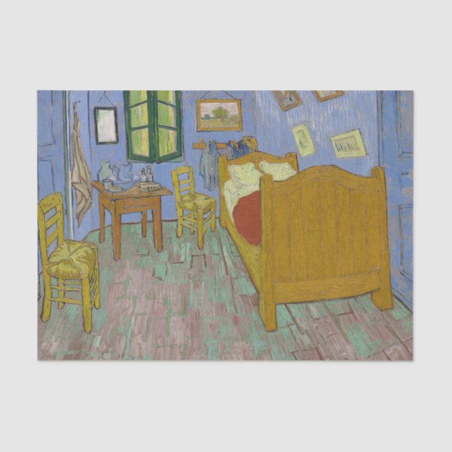 Papel De Seda Vincent Van Gogh Bedroom Painting (Frente )