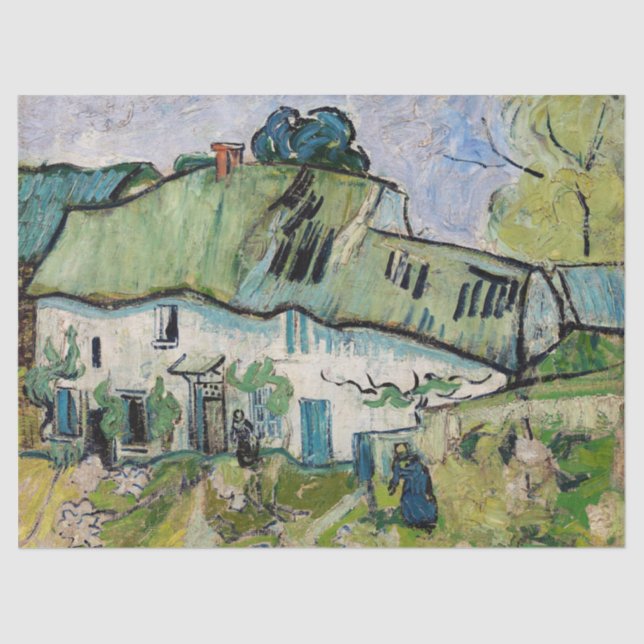 Papel De Seda Vincent van Gogh - Farmhouse com Dois Números (Frente )