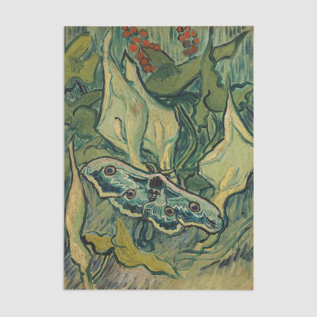 Papel De Seda Vincent van Gogh - Giant Peacock Moth (Criador carregado)