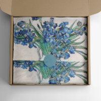 Vincent Van Gogh irrises. Impressionismo azul flor