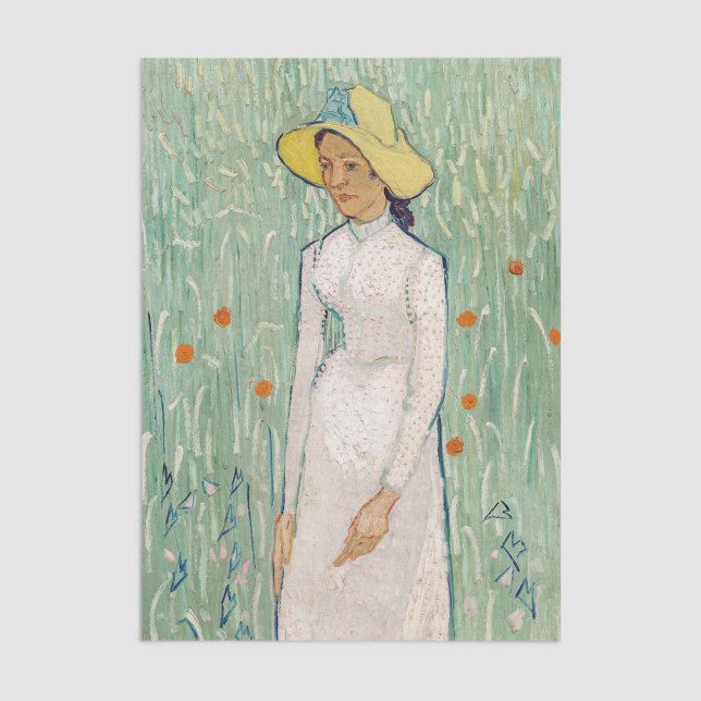 Papel De Seda Vincent van Gogh - Menina de Branco (Criador carregado)