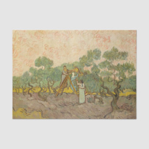 Papel De Seda Vincent van Gogh - Mulheres Escolhendo Azeitonas
