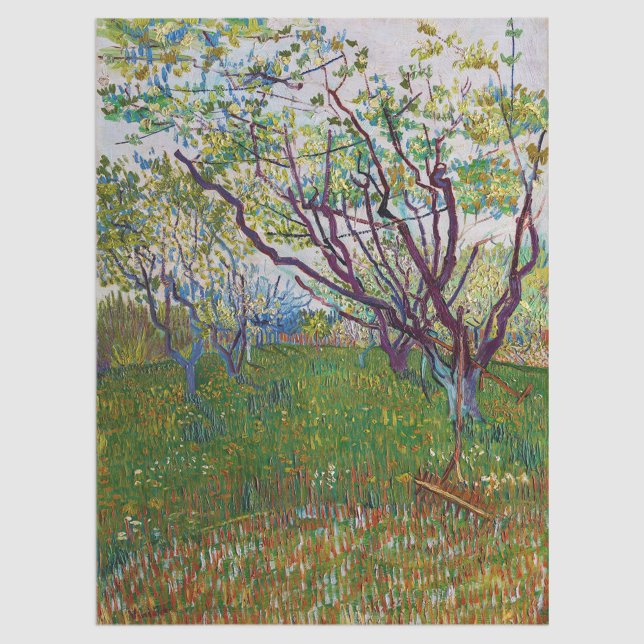 Papel De Seda Vincent van Gogh - O Pomar Florido (Criador carregado)