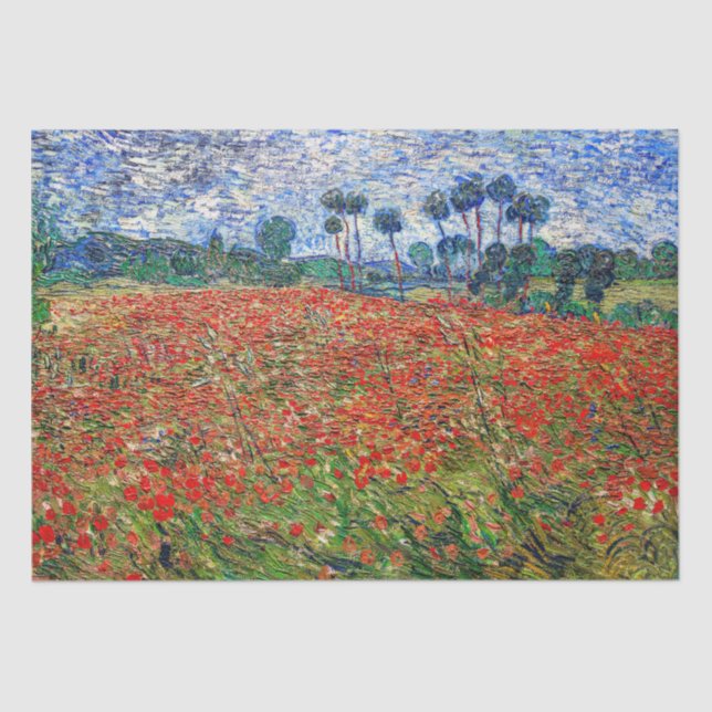 Papel De Seda Vincent van Gogh - Poppy Field (Frente )