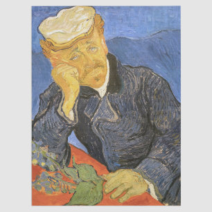 Papel De Seda Vincent Van Gogh - Retrato do Doutor Paul Gachet