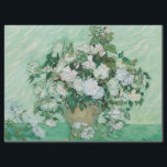 Papel De Seda Vincent van Gogh - Rosas<br><div class="desc">Rosas / Vida Estática: Vaso com Rosas Rosa - Vincent van Gogh,  Óleo na Canvas,  1890</div>