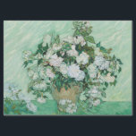 Papel De Seda Vincent van Gogh - Rosas<br><div class="desc">Rosas / Vida Estática: Vaso com Rosas Rosa - Vincent van Gogh,  Óleo na Canvas,  1890</div>