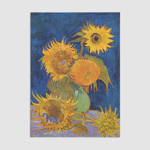 Papel De Seda Vincent van Gogh - Vase com Cinco Girassóis