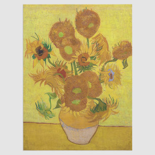 Papel De Seda Vincent van Gogh - Vase com Quinze Girassóis