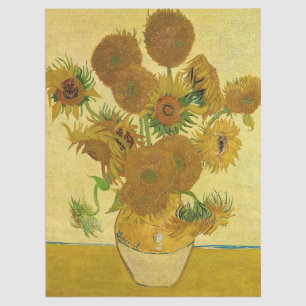 Papel De Seda Vincent van Gogh - Vaso com Quinze Girassóis