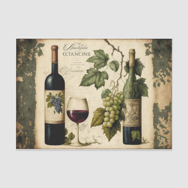 Papel De Seda Vinho fino (Frente )