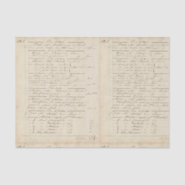 Papel De Seda Vinho francês n.o 02 (Frente )