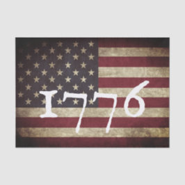 Papel De Seda Vintage 1776 American Flag Patriotic
