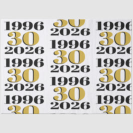 Papel De Seda Vintage 1996 Milestone 30th Birthday  