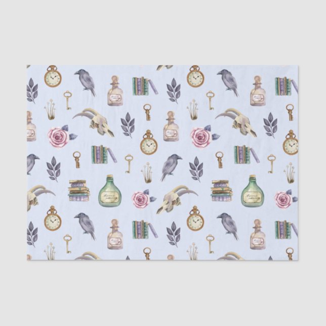 Papel De Seda Vintage Alchemy Pattern (Frente )