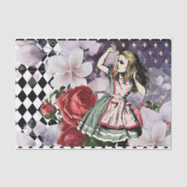 Papel De Seda Vintage Alice no País das Maravilhas