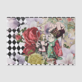 Papel De Seda Vintage Alice no País das Maravilhas