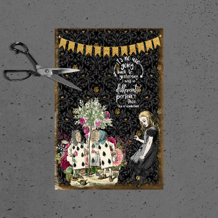 Papel De Seda Vintage Alice no País das Maravilhas