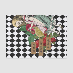 Papel De Seda Vintage Alice no País das Maravilhas