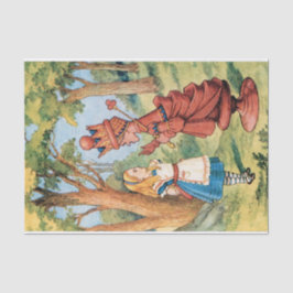 Papel De Seda Vintage Alice no País das Maravilhas da Desnutação