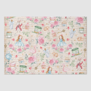Papel De Seda Vintage Alice no País das Maravilhas Desnupage Ti