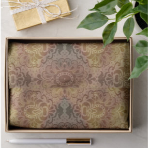 Papel de seda vintage antigo damasco para todas as
