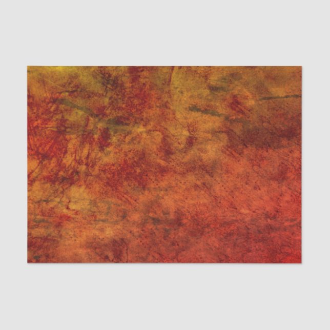 Papel De Seda Vintage - Antique texturizado Decoupage Laranja (Frente )