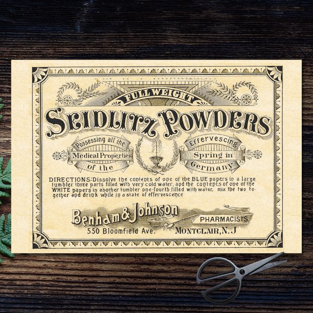 Papel De Seda Vintage Apothecary Publictisement Decoupage Paper (Criador carregado)