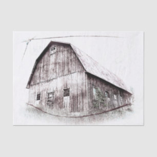 Papel De Seda Vintage Art Country Rustic Distress Barn Textura