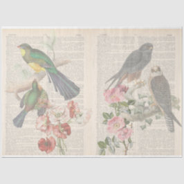 Papel De Seda Vintage Bird Series Design 6