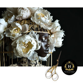 Papel De Seda Vintage Birdcage Hat Floral Decoupage