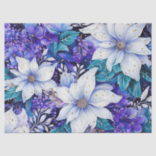 Papel De Seda Vintage Blue Floral Decoupage