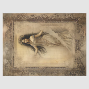 Papel De Seda Vintage BoHo Gypsy Girl Sepia