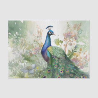 Papel De Seda Vintage Boho Peacock Decoupage