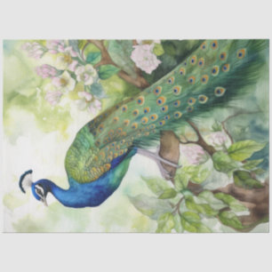 Papel De Seda Vintage Boho Peacock Decoupage