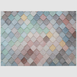 Papel De Seda Vintage Boho Rustic Retro Colorida Decoupage