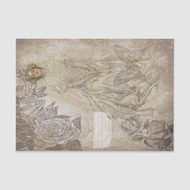 Papel De Seda Vintage Bride (Frente )