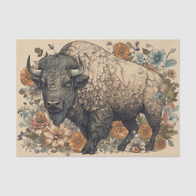 Papel De Seda Vintage Buffalo (Frente )